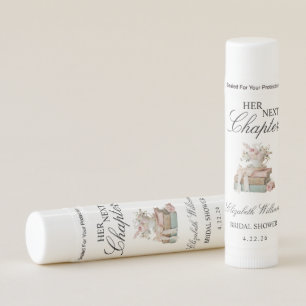 Elegant Floral Her Next Chapter Bridal Shower  Lip Balm