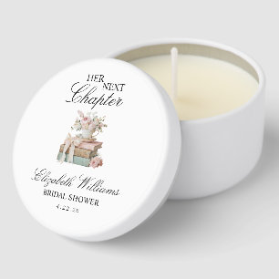 Elegant Floral Her Next Chapter Bridal Shower Mini Candle Favors