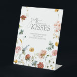 Elegant Floral How Many Kisses Bridal Shower Pedestal Sign<br><div class="desc">Elevate your bridal shower decor with our "Elegant Floral How Many Kisses Bridal Shower Pedestal Sign." This beautifully designed sign brings a sophisticated touch to the classic bridal shower game, inviting guests to guess the number of kisses in a jar. The sign features an exquisite floral arrangement in soft, elegant...</div>