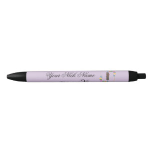 Elegant Floral Initial I Pen