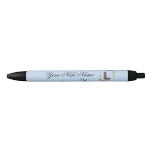Elegant Floral Initial L Pen