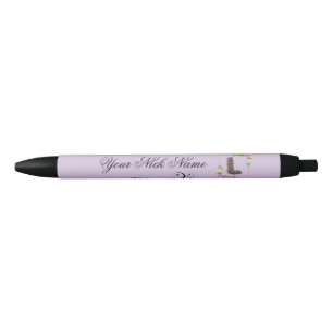 Elegant Floral Initial L Pen