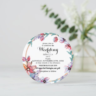 Elegant floral invitation
