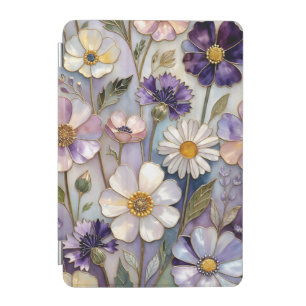 Elegant Floral iPad Cover Soft Pastel Flower