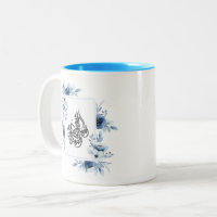 Elegant Floral Islamic Calligraphy Allah Mug