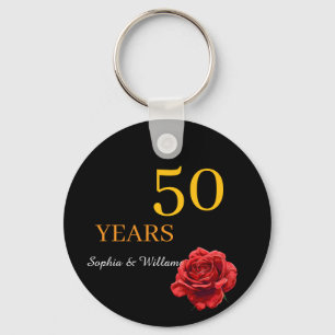 Elegant Floral Keepsake – Romantic Red Rose Gift Keychain