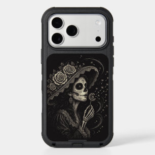 Elegant Floral La Catrina Illustration iPhone 17 Pro Max Case