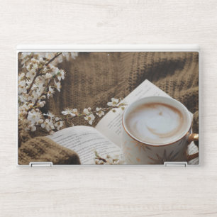 Elegant Floral Laptop Sleeve Soft Flower Pattern HP Laptop Skin