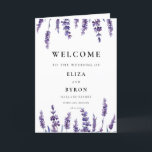 Elegant floral lavender wedding folded Program<br><div class="desc">A classic and elegant lavender watercolor design,  perfect for a floral spring country wedding.</div>