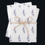 Elegant floral lavender wrapping paper sheets<br><div class="desc">Every mom to-be deserves a celebration,  so make sure to shower her with all your love,  and some fun gifts! Organize the prefect baby shower with these elegant lavender supplies.</div>