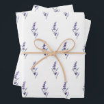 Elegant floral lavender wrapping paper sheets<br><div class="desc">Every mom to-be deserves a celebration,  so make sure to shower her with all your love,  and some fun gifts! Organize the prefect baby shower with these elegant lavender supplies.</div>
