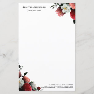 Elegant floral Letterhead