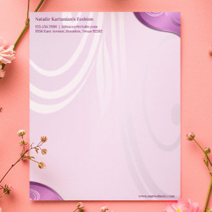 Elegant Floral Letterhead Template