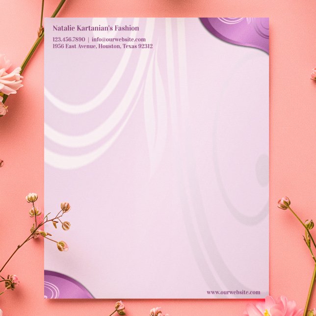 Elegant Floral Letterhead Template (Creator Uploaded)