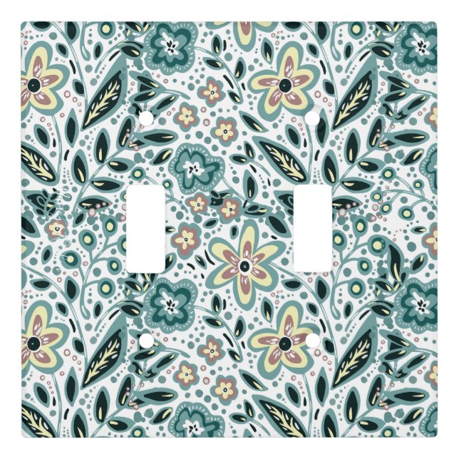 Elegant  Floral  Light Switch Cover (Front)