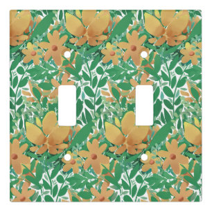 Elegant Floral Light Switch Cover