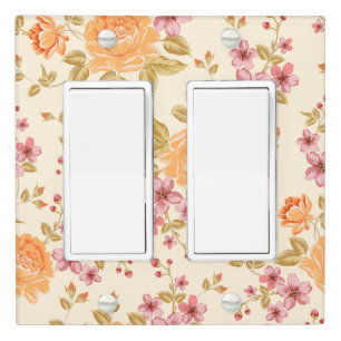 Elegant Floral Light Switch Covers