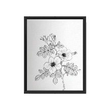 Elegant Floral Line Art Print – Minimalist Botanic