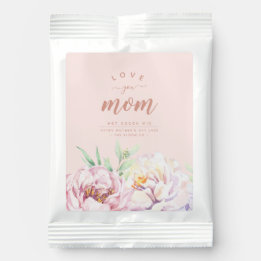 Elegant Floral Love You Mom Hot Chocolate Drink Mix