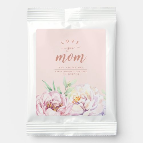 Elegant Floral Love You Mom  Hot Chocolate Drink Mix