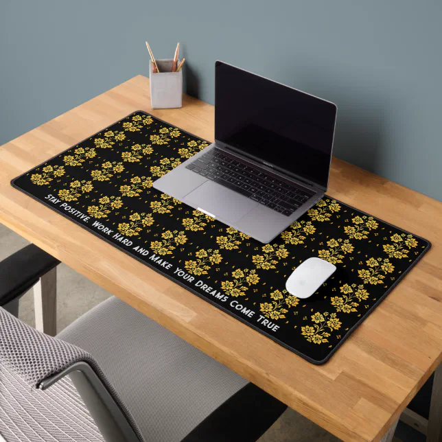 Paper Mat Classy Elegant Floral Luxury Modern Collection Desk Mat | Zazzle