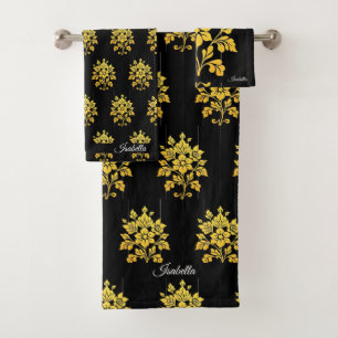 Elegant Floral Luxury Popular Collection Bath Towel Set