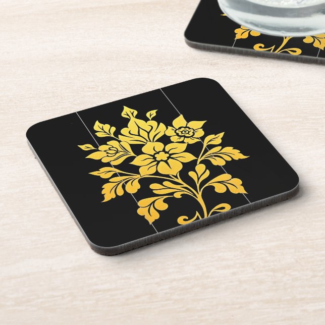 Elegant Floral Luxury Popular Collection Beverage Coaster (Left Side)