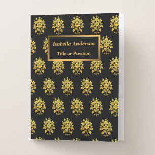 Elegant Floral Luxury Popular Collection Pocket Folder