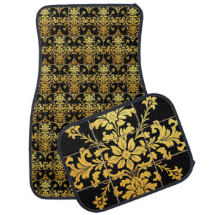 Elegant Floral Luxury Trendy Collection Car Floor Mat