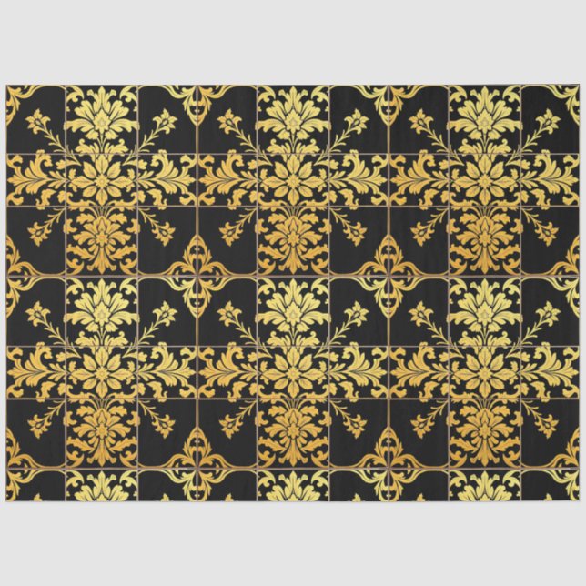 Elegant Floral Luxury Trendy Collection Tissue Paper (Front)