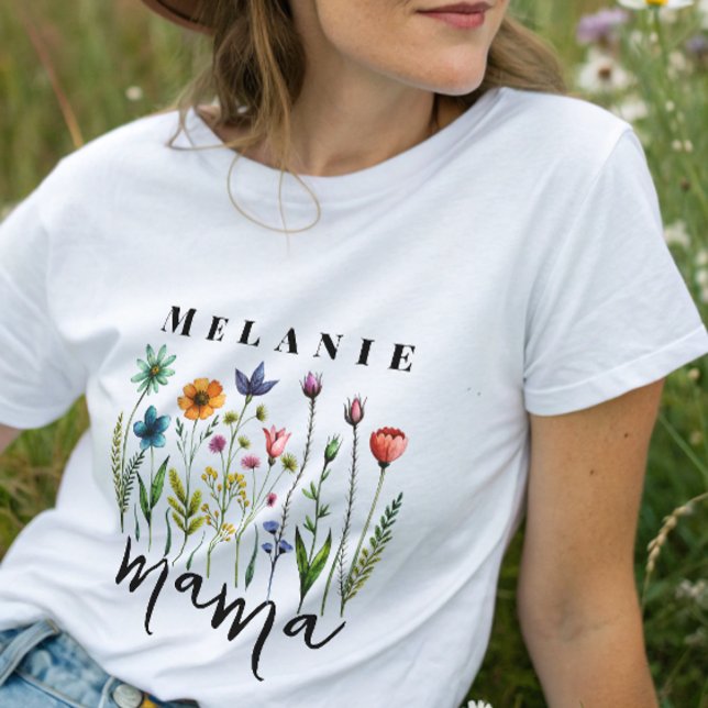 Elegant Floral Mama Bear Tri-Blend Shirt (Creator Uploaded)