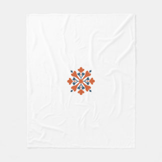 Elegant Floral Mandala Design" Fleece Blanket