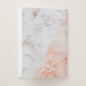 Elegant Floral Marble Feminine Mix Pocket Folder | Zazzle