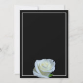 Elegant Floral Memorial or Funeral Service Invitation (Back)