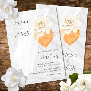 Elegant Floral Milagros Heart Mexican Wedding Invitation