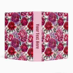 Elegant Floral  Mini Binder