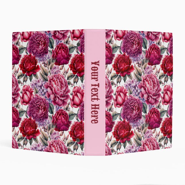 Elegant Floral  Mini Binder (Background)