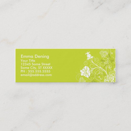 Elegant Businesscard Skinny Business Card Templates