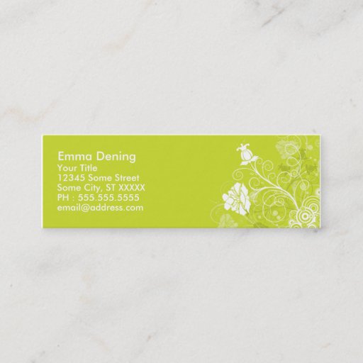 Customizable Elegant Businesscard Skinny Business Card Templates