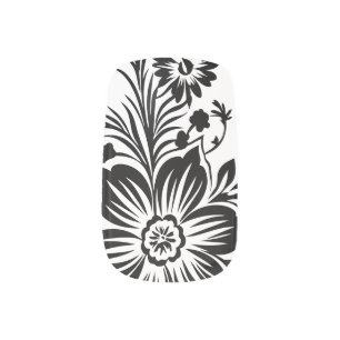 Elegant Floral Minx Nail Art
