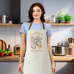 Elegant Floral Mixer Bakery & Cooking ingredients Apron