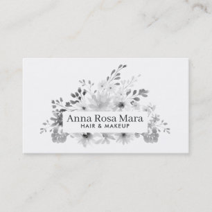 *~* Elegant Floral Modern Watercolor Feminine Chic Business Card