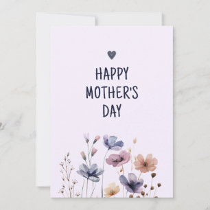 Elegant floral Mom Happy Mothers Day Card
