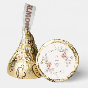 Elegant Floral Monogram Hershey®'s Kisses®