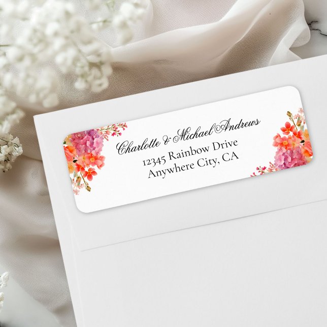  Elegant Floral Monogram Script Wedding  Label (Elegant Floral Monogram Script Wedding Label)