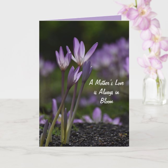 Elegant Floral Mother’s Day Card (Orchid)