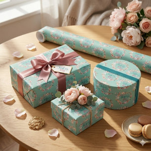 Elegant Floral Mother’s Day Celebration Wrapping Paper