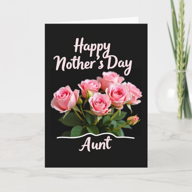 Elegant Floral Mothers Card (Front)