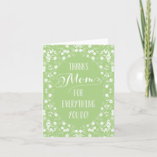 Elegant Floral Mothers Day Card