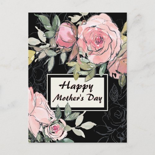 Elegant Floral Mothers Day Inspirational Bible  Postcard